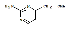 Structure of PYRIMIDIN-2-AMINE,4-(METHOXYMETHYL)-