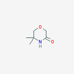 Structure of 5,5-DIMETHYL-MORPHOLIN-3-ONE