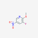 3-Fluoro-2-Methoxy-5-nitropyridine结构式