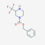 Structure of Benzyl 3-(trifluoromethyl)piperazine-1-carboxylate