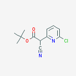 tert-butyl 2-(6-chloropyridin-2-yl)-2-cyanoacetate结构式