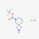 Structure of 2,6-diazaspiro(3.5)nonane-6-carboxylic acid tert-butyl ester hydrochloride