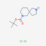 Structure of Tert-butyl 2,7-diazaspiro[4.5]decane-7-carboxylate;hydrochloride