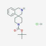 Structure of tert-Butyl 2,3-dihydro-1H-spiro[isoquinoline-4,4'-piperidine]-1'-carboxylate hydrochloride