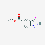 Structure of Ethyl 3-iodo-1H-indazole-5-carboxylate
