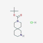 Structure of tert-butyl 2,9-diazaspiro[5.5]undecane-9-carboxylate hydrochloride