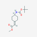 Structure of Methyl 2-(4-((tert-butoxycarbonyl)aMino)cyclohexylidene)acetate