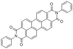 Structure of N,N-DI-PHENYL-PERYLENE-TETRACARBONIC ACID, DIAMIDE