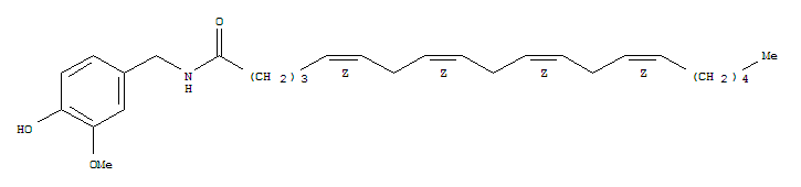 Structure of N-VANILLYLARACHIDONAMIDE
