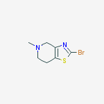 Structure of 2-bromo-5-methyl-6,7-dihydro-4h-[1,3]thiazolo[4,5-c]pyridine