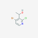 Structure of 4-BROMO-2-CHLORO-ALPHA-METHYL-3-PYRIDINEMETHANOL