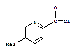 Structure of 2-Pyridinecarbonylchloride, 5-(methylthio)-