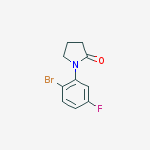 Structure of 1-(2-Bromo-5-fluorophenyl)pyrrolidin-2-one
