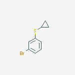(3-Bromophenyl)(cyclopropyl)sulfane结构式