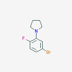 Structure of 1-(5-Bromo-2-fluorophenyl)pyrrolidine