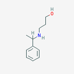 3-[(1-phenylethyl)amino]propan-1-ol结构式