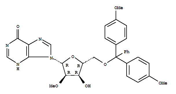 Structure of 5'-O-(DIMETHOXYTRITYL)-2'-O-METHYLINOSINE