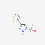 3-thiophen-2-yl-5-(trifluoromethyl)-1H-pyrazole结构式
