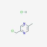 2-(chloromethyl)-5-methylpyrazine;hydrochloride结构式