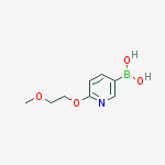2-(2-Methoxyethoxy)pyridine-5-boronic acid结构式