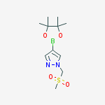 Structure of 1-[(METHYLSULFONYL)METHYL]-4-(4,4,5,5-TETRAMETHYL-1,3,2-DIOXABOROLAN-2-YL)-1H-PYRAZOLE