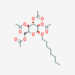 Octyl 2,3,4,6-O-Tetraacetyl-b-D-mannopyranoside结构式