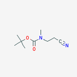 Structure of 3-(N-BOC-METHYLAMINO)PROPIONITRILE