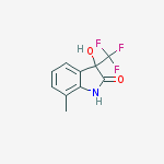 3-HYDROXY-2-OXO-3-TRIFLUOROMETHYL-7-METHYLINDOLINE结构式