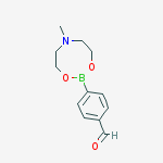 Benzaldehyde, 4-(tetrahydro-6-methyl-4H-1,3,6,2-dioxazaborocin-2-yl)-结构式