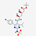 Structure of Tert-butyl (e,3r,5s)-7-[4-(4-fluorophenyl)-2-(methanesulfonamido)-6-propan-2-ylpyrimidin-5-yl]-3,5-dihydroxyhept-6-enoate
