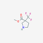 Structure of methyl 3-(trifluoromethyl)pyrrolidine-3-carboxylate