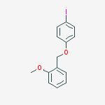 1-(4-iodophenoxymethyl)-2-methoxybenzene结构式