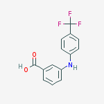 Structure of 3-((4-(Trifluoromethyl)phenyl)amino)benzoic acid
