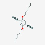 Structure of Benzene, 1,4-diethynyl-2,5-bis(hexyloxy)-