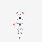 Structure of tert-Butyl 4-(4-fluorophenyl)-3-oxopiperazine-1-carboxylate