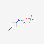 Structure of Tert-butyl N-(3-methylcyclobutyl)carbamate