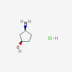 (1R,3S)-3-氨基环戊醇结构式