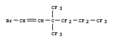 Structure of 1-Bromo-4,4,5,5,6,6,6-heptafluoro-3,3-bis(trifluoromethyl)hex-1-ene