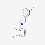 3-FLUORO-N-(3-FLUOROBENZYL)-2-METHYLANILINE, 97%结构式