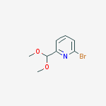 Structure of Pyridine, 2-bromo-6-(dimethoxymethyl)-