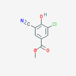 Structure of Methyl 3-chloro-5-cyano-4-hydroxybenzoate