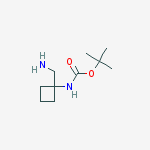 Structure of (1-Aminomethyl-cyclobutyl)-carbamic acid tert-butyl ester
