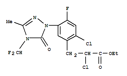 Structure of CARFENTRAZONE-ETHYL