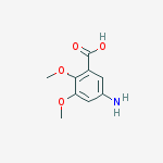 Structure of Benzoic acid, 5-amino-2,3-dimethoxy-
