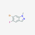 Structure of 6-bromo-5-fluoro-1-methyl-1H-indazole