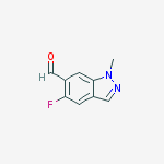 5-FLUORO-1-METHYL-1H-INDAZOLE-6-CARBOXALDEHYDE结构式
