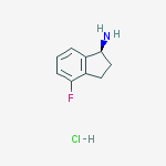 Structure of (S)-4-Fluoro-2,3-dihydro-1H-inden-1-amine hydrochloride