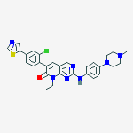 Structure of 6-(2-Chloro-4-thiazol-5-yl-phenyl)-8-ethyl-2-[4-(4-Methyl-piperazin-1-yl)-phenylamino]-8H-pyrido[2,3-d]pyrimidin-7-one