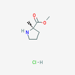 Structure of 2-Methyl-D-proline methyl ester hydrochloride