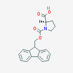 Structure of (2r)-1-(9h-fluoren-9-ylmethoxycarbonyl)-2-methyl-pyrrolidine-2-ca Rboxylic Acid
